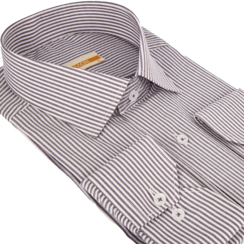 مشخصات پیراهن مردانه دیپلمات رنگ طوسی کد 5254