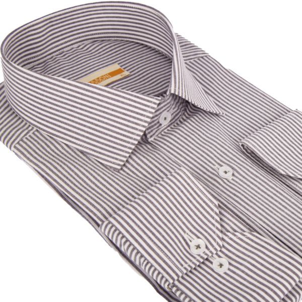 پیراهن مردانه دیپلمات رنگ طوسی کد 5254