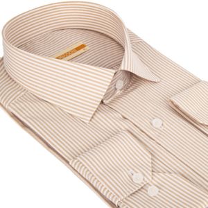 پیراهن مردانه دیپلمات رنگ کرم کد 5255