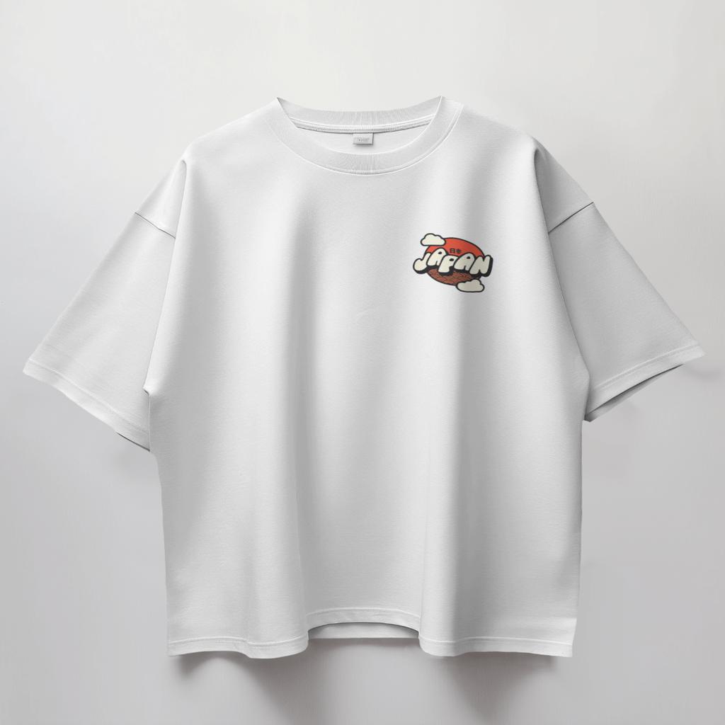 خرید اینترنتی قیمت تیشرت طرح ژاپن قواره باکسی