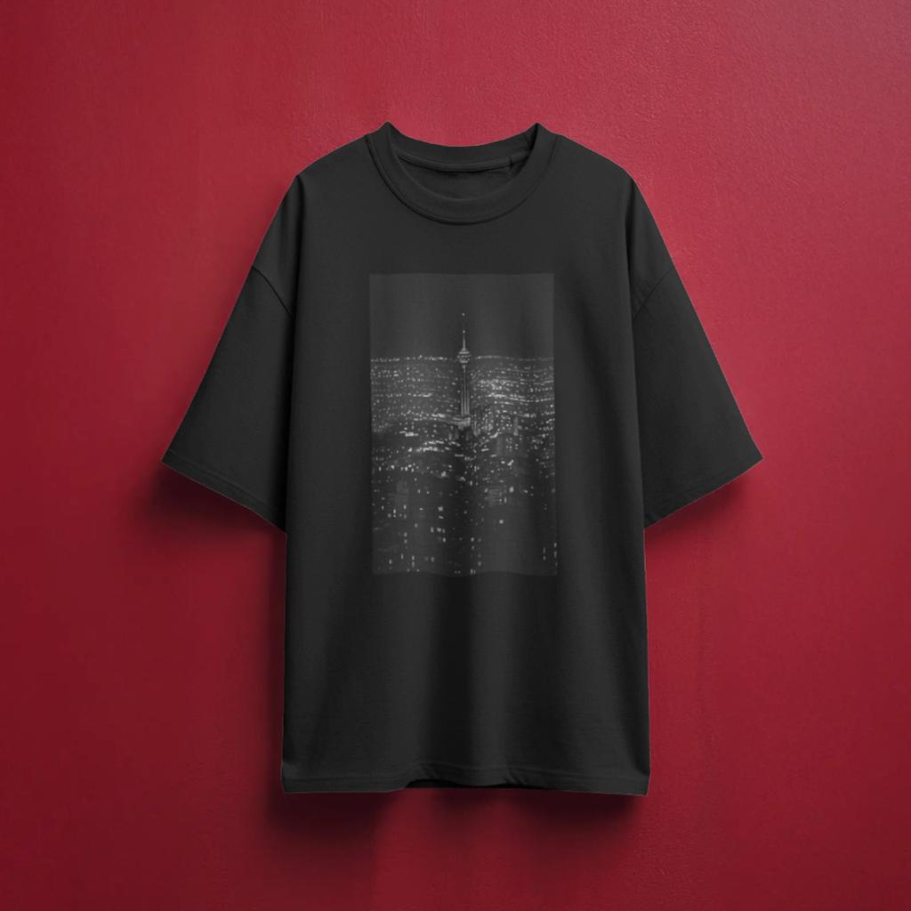 خرید اینترنتی قیمت تیشرت طرح تهران پیکسلی - قواره باکسی