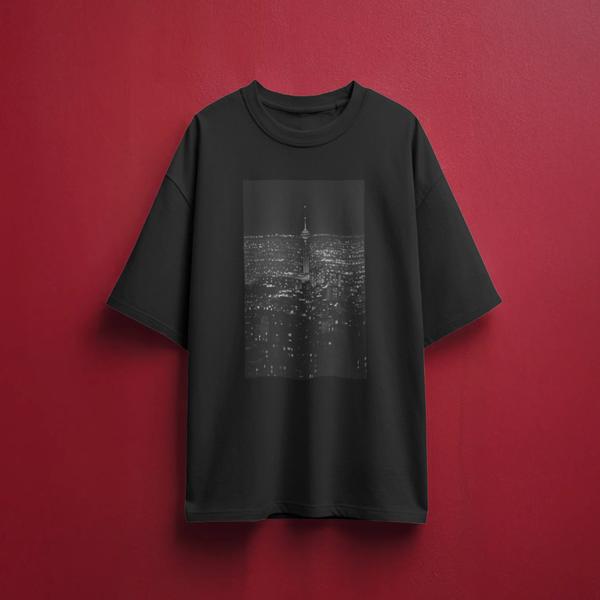 تیشرت طرح تهران پیکسلی - قواره باکسی
