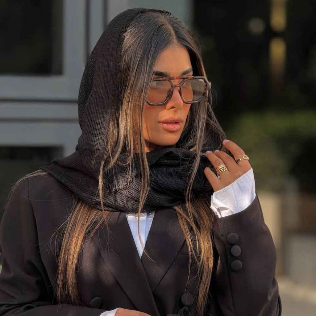 فروش اینترنتی شال دورریش پاییزه حصیری