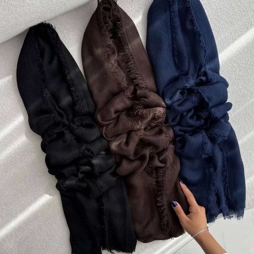 خرید آنلاین شال دورریش پاییزه حصیری