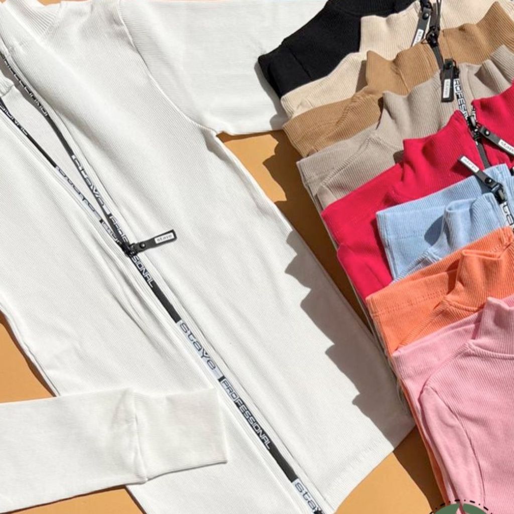 قیمت بلوز جلو زیپ کبریتی آستین بلند فینگر دار