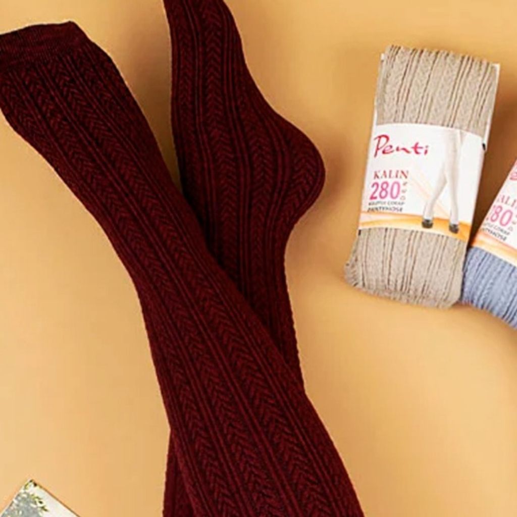 خرید اینترنتی جوراب شلواری گندمی برند پنتی