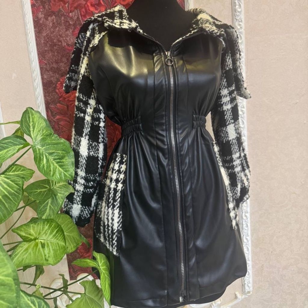 خرید انلاین پالتو دخترانه پالتو زنانه پالتو چرم و چهارخونه کلاهدار بارونی چرم بارانی