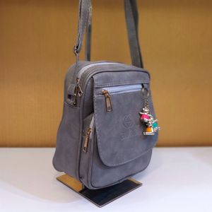 خرید انلاین کیف دوشی خاکستری طرح Gucci