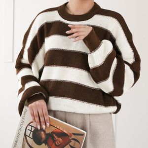 خرید انلاین بلوز بافت راه راه بیوتی پاد