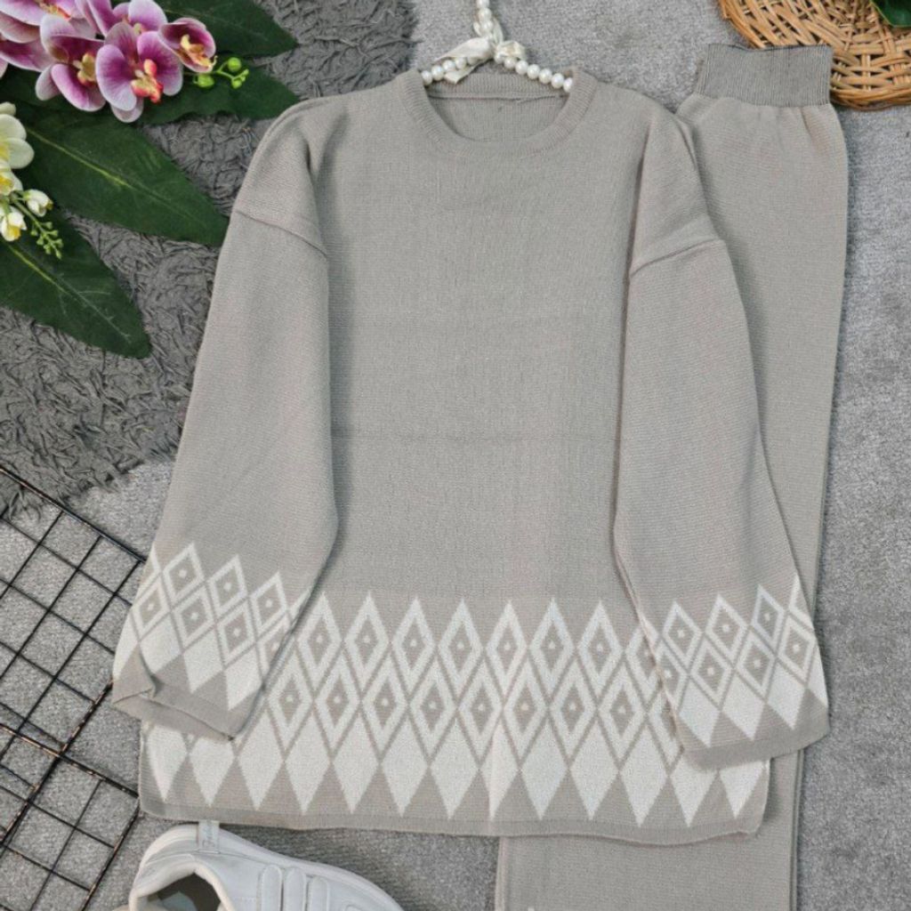 قیمت بافت زنانه ست طرح دار