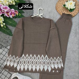 خرید انلاین بافت زنانه ست طرح دار