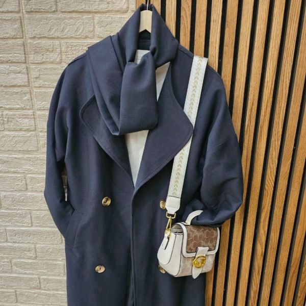 پالتو شال دار مدل آوینو دارای آستر