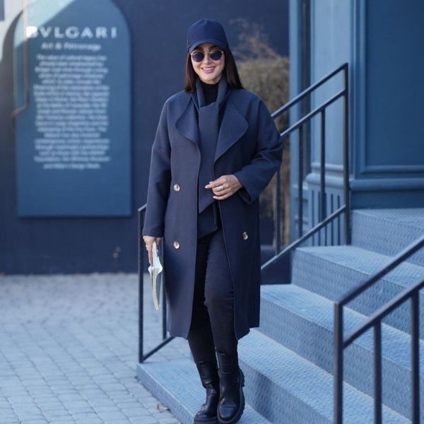 پالتو شال دار مدل آوینو دارای آستر