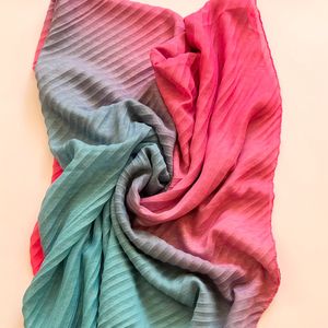 قیمت ارزان روسری پلیسه طیفی کد 1179