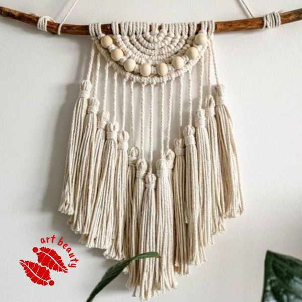 دیوارکوب اویز مکرومه مدل ماهرو