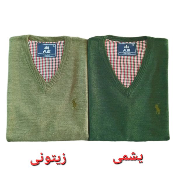 ژیله مردانه ساده ریز بافت یقه هفت