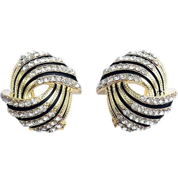 گوشواره میخی طرح مارپیچ - zivar_j - Gosh - 001