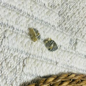 فروش اینترنتی گوشواره میخی طرح مارپیچ - zivar_j - Gosh - 001