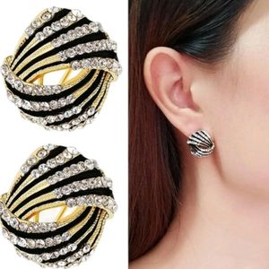 خرید انلاین گوشواره میخی طرح مارپیچ - zivar_j - Gosh - 001