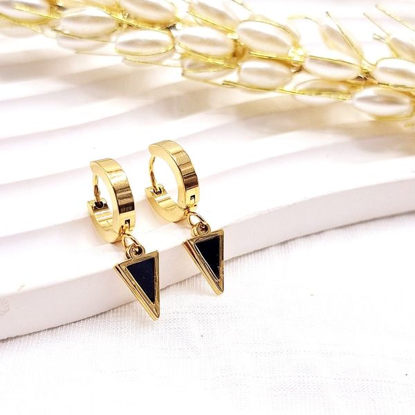 گوشواره کلیپسی طرح مثلثی - zivar_j - Gosh - 004