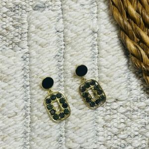 مشخصات گوشواره میخی آویز طرح مستطیل - zivar_j - Gosh - 006