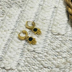 گوشواره کلیپسی طرح دست - zivar_j - Gosh - 008