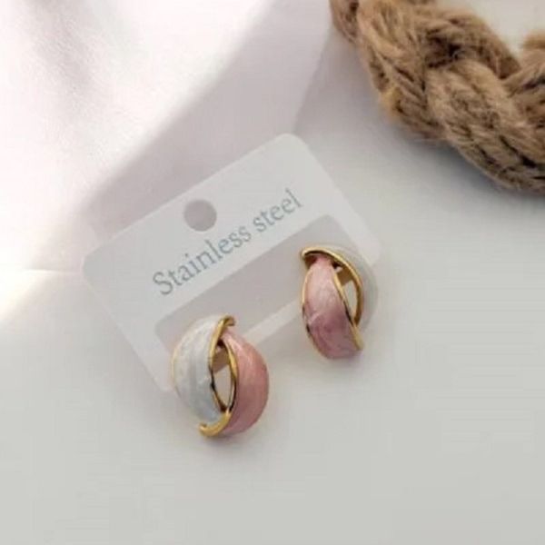 گوشواره میخی طرح مارپیچ - zivar_j - Gosh - 009