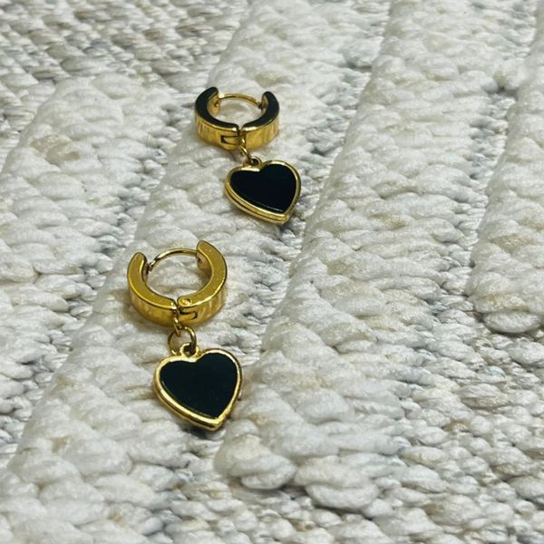 گوشواره کلیپسی طرح قلب - zivar_j - Gosh - 010