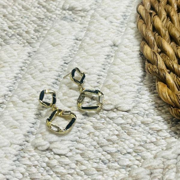 گوشواره میخی طرح مربعی - zivar_j - Gosh - 011