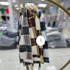 خرید اینترنتی قیمت تونیک مانتویی زنانه چهارخونه پاییرث