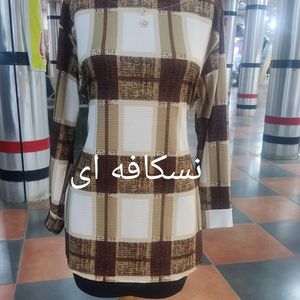 خرید انلاین تونیک مانتویی زنانه چهارخونه پاییزه