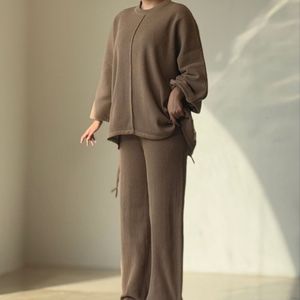 بلوز شلوار ست بافت ریلی کیمونو