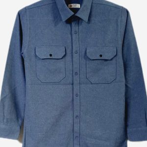 پیراهن کتان مردانه پاییزه دو جیب