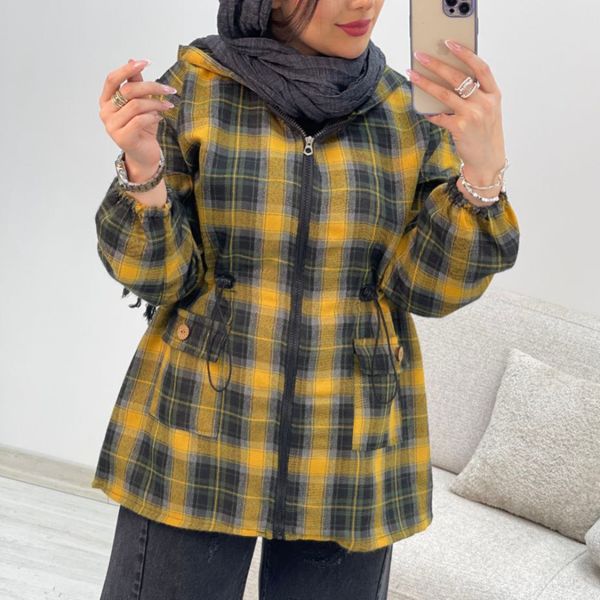 پالتو زنانه طرح کمر گت موهر