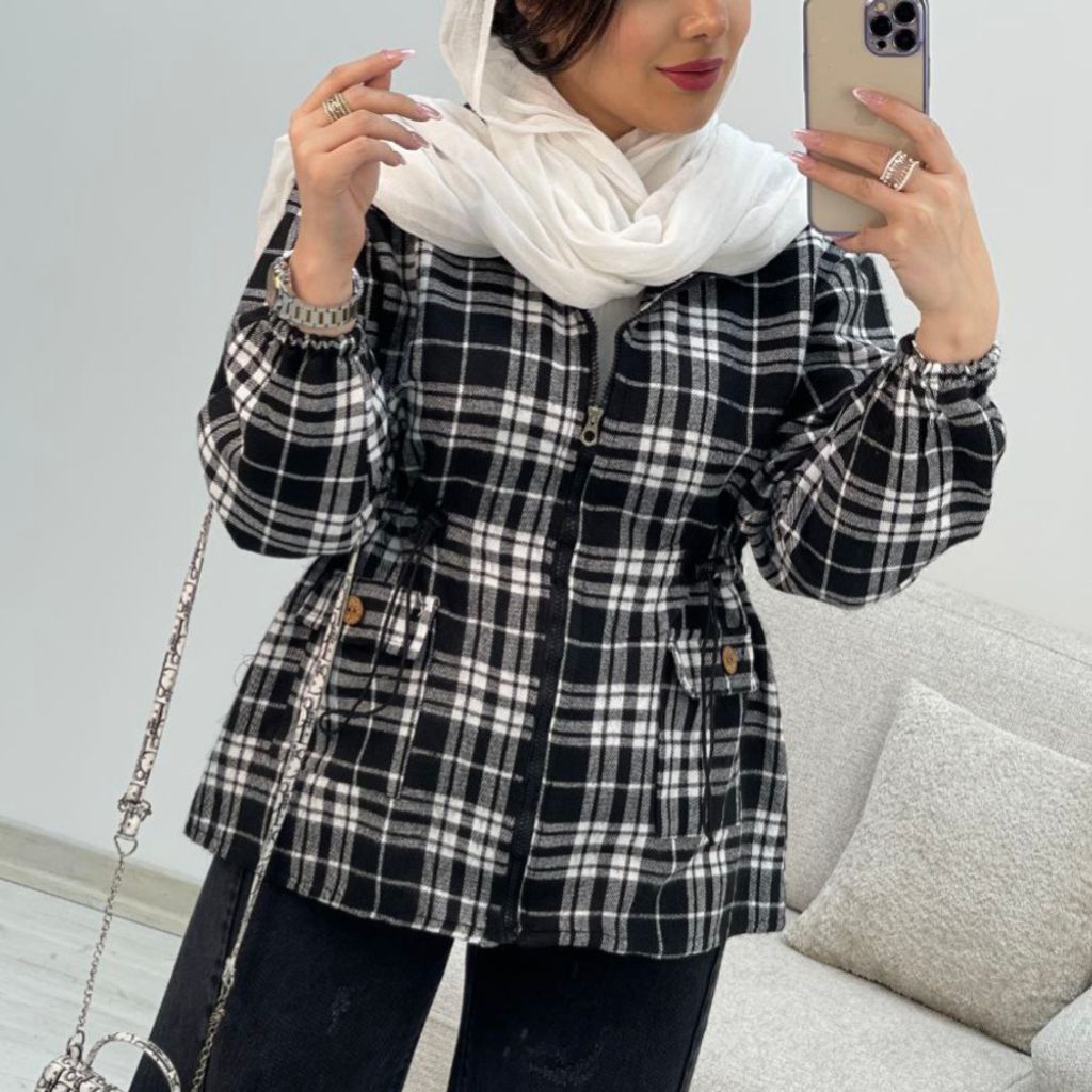 مشخصات پالتو زنانه طرح کمر گت موهر