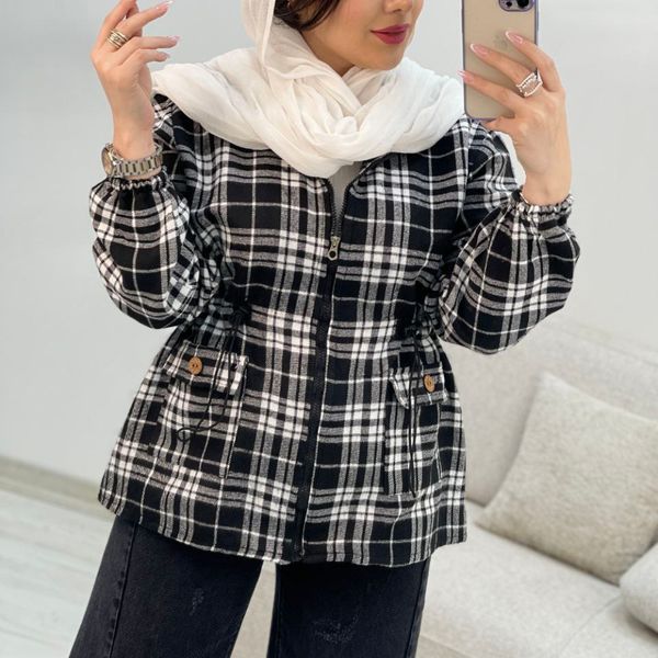 پالتو زنانه طرح کمر گت موهر