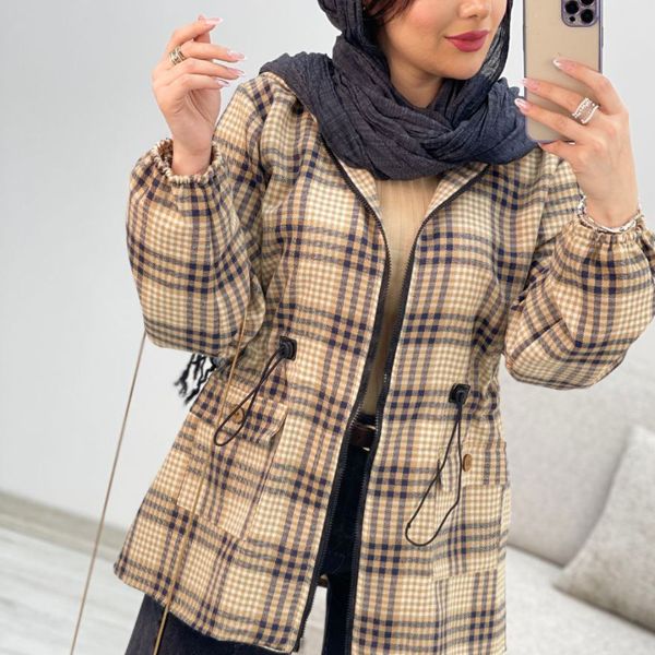 پالتو زنانه طرح کمر گت موهر