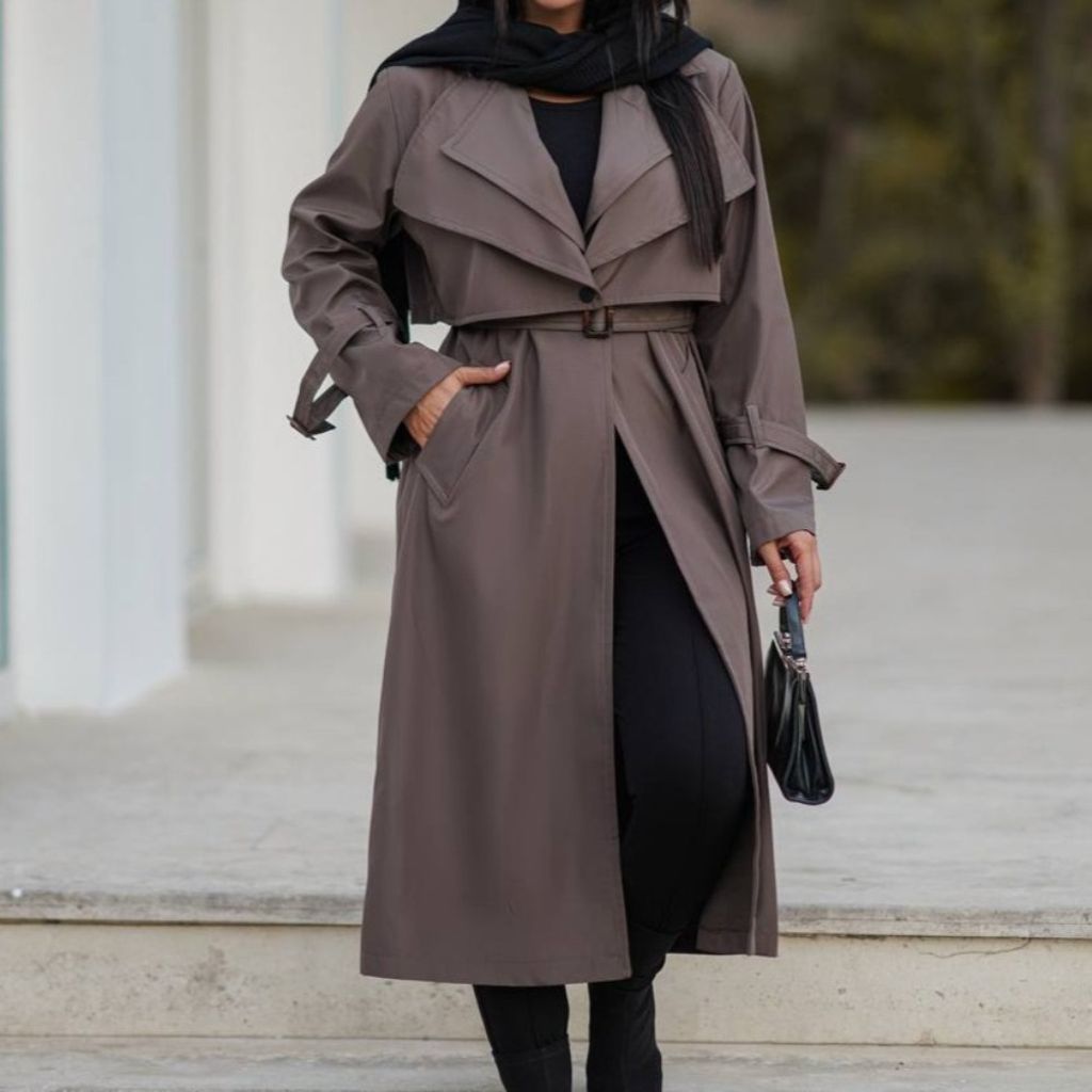 قیمت ارزان بارونی دو یقه 94900