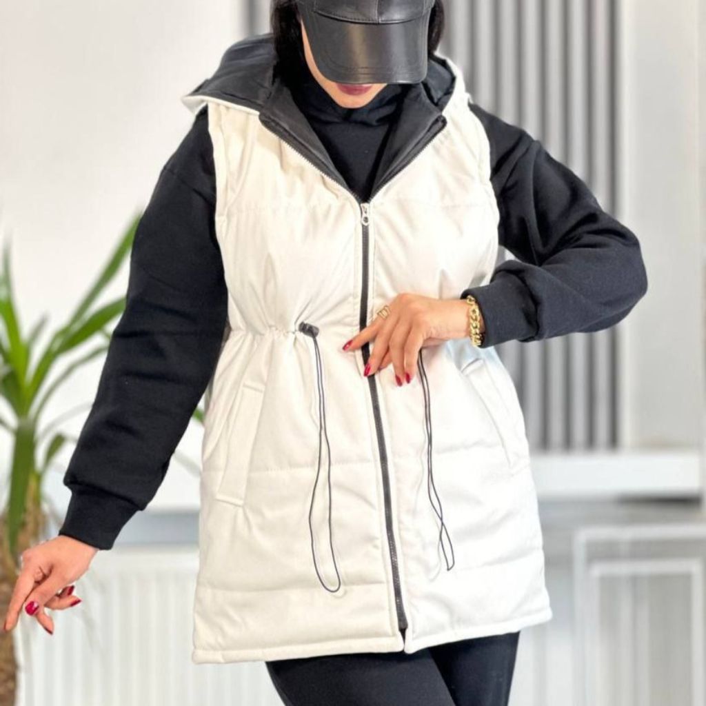 خرید اینترنتی پافر زنانه طرح چرم