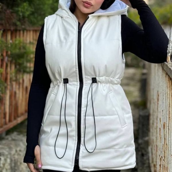 پافر زنانه طرح چرم