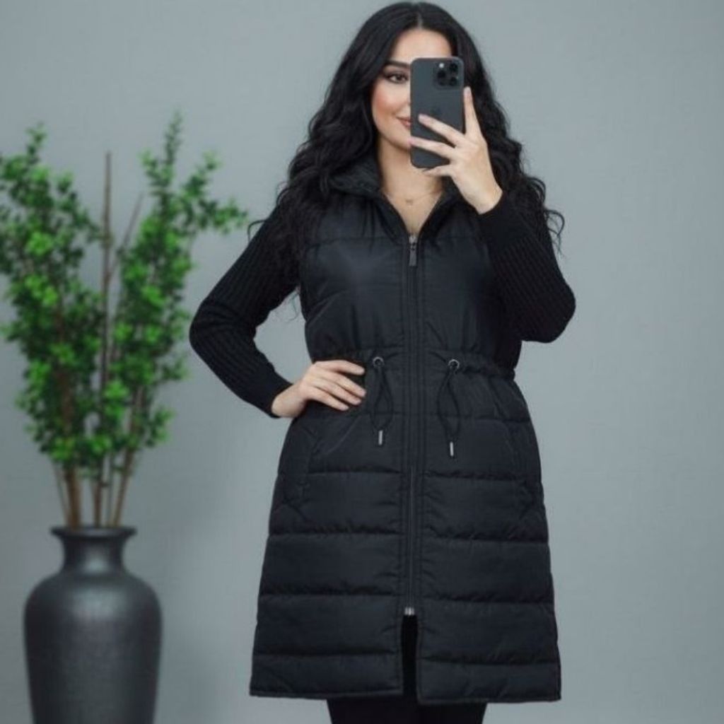 خرید انلاین پافر زنانه طرح کمر گت‌دار