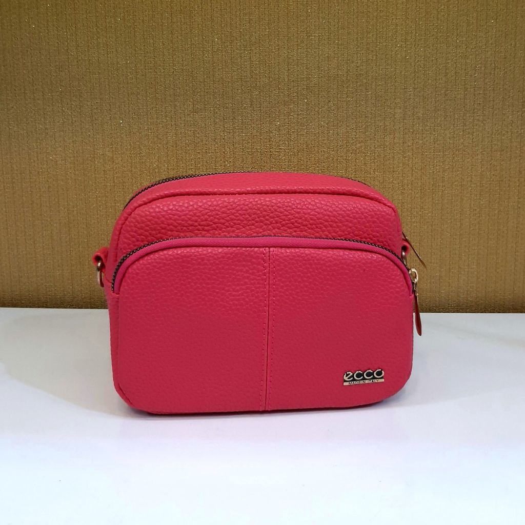 خرید اینترنتی کیف دوشی مدل ECCO رنگ سرخابی