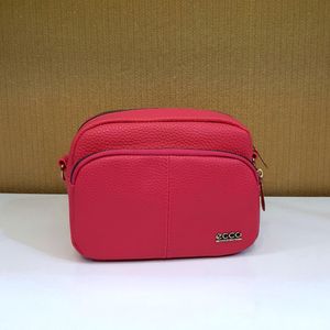 کیف دوشی مدل ECCO رنگ سرخابی