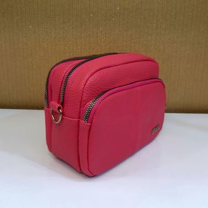 فروش اینترنتی کیف دوشی مدل ECCO رنگ سرخابی