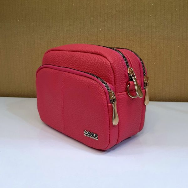 کیف دوشی مدل ECCO رنگ سرخابی