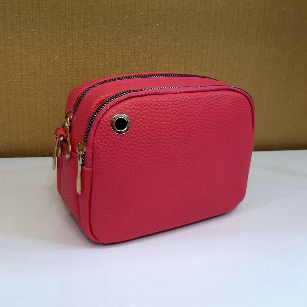 خرید اینترنتی کیف دوشی مدل ECCO رنگ سرخابی