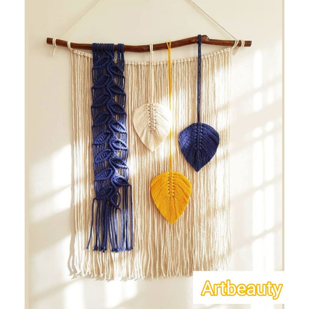 قیمت ارزان دیواراویز مکرومه طرح دلاوین