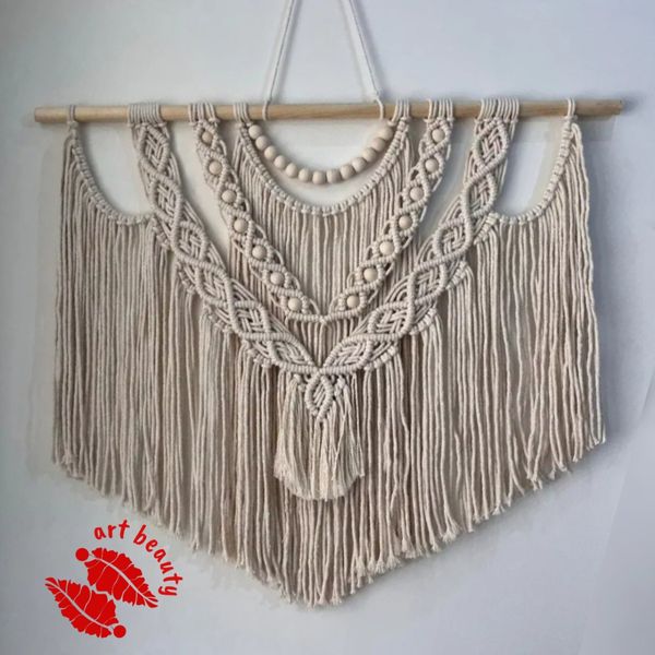 دیوارکوب آویز مکرومه طرح شکوه