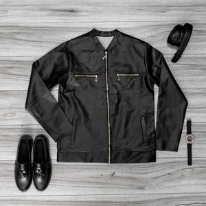 خرید آنلاین کاپشن چرم مردانه مدل SERGIO