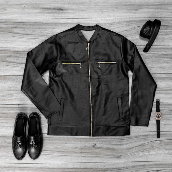 کاپشن چرم مردانه مدل SERGIO